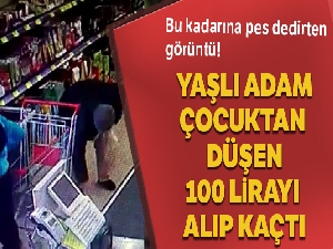 Esenyurt'ta pes dedirten olay! Yaşlı adam çocuktan düşen 100 lirayı alıp kaçtı