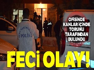 Ofisinde kanlar içinde bulunan muhtar hayatını kaybetti