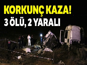 Kırşehir-Kırıkkale yolunda feci kaza: 3 ölü, 2 yaralı