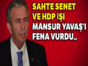 Sahte senet ve HDP işi Mansur Yavaş'ı fena vurdu..
