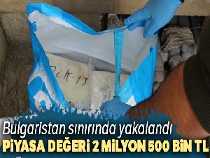 Bulgaristan sınırında yakalandı: Piyasa değeri 2 milyon 500 bin TL