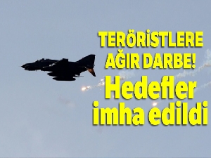 Teröristlere ağır darbe! Hedefler imha edildi