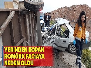 Yerinden kopan römork faciaya neden oldu: 2 ölü, 5 yaralı