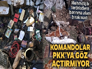 Komandolar Şırnak'ta PKK'ya darbe vurmaya devam ediyor