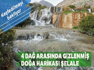 Dört dağ arasına gizlenmiş doğa harikası şelale keşfedilmeyi bekliyor