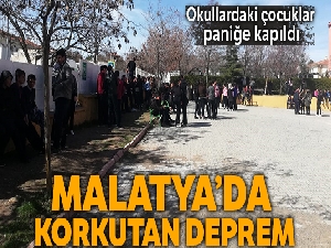 Malatya'da korkutan deprem  !