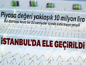 İstanbul'da 10 milyon liralık kobra zehri ele geçirildi