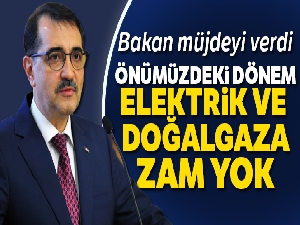 Bakan Dönmez: 'Önümüzdeki dönem doğalgaz ve elektriğe zam yok'