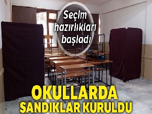 Okullarda seçim hazırlıkları başladı