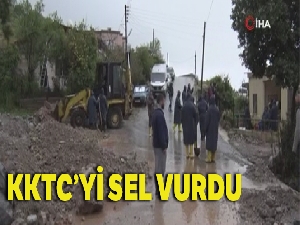 KKTC'yi sel vurdu