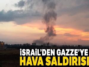 İsrail'den Gazze'ye hava saldırısı  !