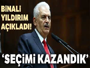 Binali Yıldırım: 'Seçimi kazandık'
