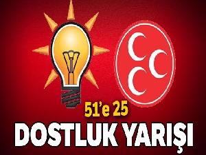 Dostluk yarışı: 51'de 25