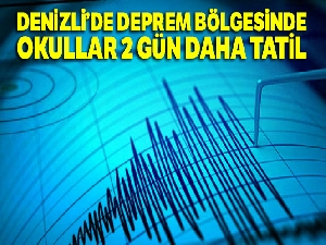 Deprem bölgesinde okullar 2 gün daha tatil
