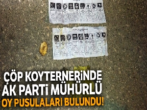 Antalya'da çöp konteynerinden mühürlü oy pusulası çıktı
