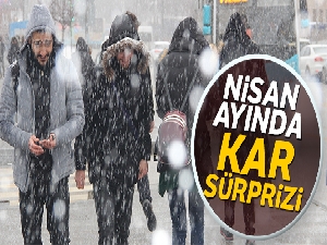 Erzurum'a Nisan ayında kar yağdı
