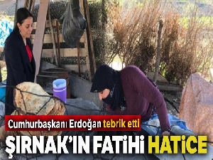 Cumhurbaşkanı Erdoğan'dan Şırnak'a özel teşekkür