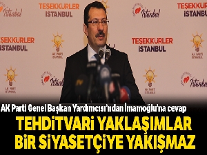 AK Parti Genel Başkan Yardımcısı Yavuz: 'Tehditvari yaklaşımlar,bir devlet adamına yakışmaz'