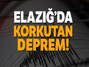 Elazığ'da deprem !