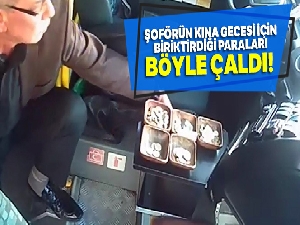 Yolcu dolu minibüste hırsızlık kamerada