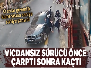 Vicdansız sürücü lüks aracıyla önce çarptı, sonra kaçtı