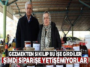 Gezmekten sıkılıp reçel işine girdiler, şimdi siparişe yetişemiyorlar