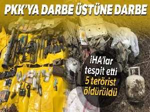 İHA'lar tespit etti: Şırnak'ta 5 terörist öldürüldü