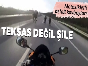 Şile yolunda motosikletli asfalt kovboyları kamerada