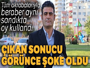 Sandığından 1 oy çıkan bağımsız belediye başkan adayının dost-akraba sitemi