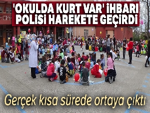 'Okulda kurt var' ihbarı polisi harekete geçirdi...Gerçek kısa sürede ortaya çıktı