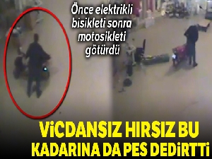 Hırsızın vicdansızlığı pes dedirtti