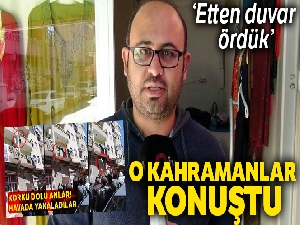 Balkondan düşen çocuğu havada yakalayan kahramanlar konuştu
