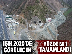 Yeni Zigana tünelinde yüzde 55 seviyesine ulaşıldı, ışık 2020'de görülecek