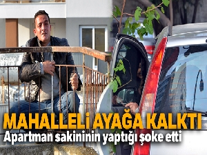 Vatandaş intihara kalkıştı, apartman sakini otomobilinin derdine düştü