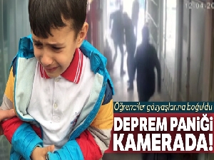 Sakarya'da ki deprem paniği kamerada!