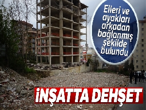 İstanbul'da inşatta dehşet
