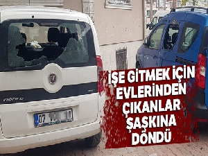 İşe gitmek için evlerinden çıkanlar şaşkına döndü