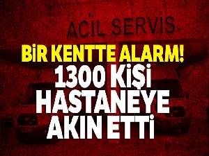 Bin 300 kişi hastanelere akın etti