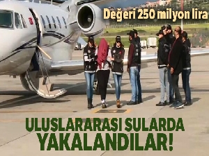 Uluslararası sularda yakalanan uyuşturucunun değeri 250 milyon lira