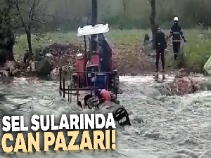 Sel suları arasında can pazarı