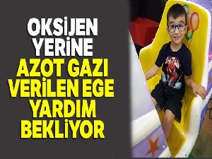 Oksijen yerine azot gazı verilen Ege yardım bekliyor