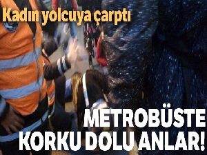 Edirnekapı'da metrobüs yolcuya çarptı