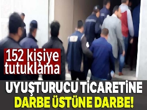İstanbul'da 152 kişiye uyuşturucudan tutuklama