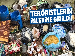 Diyarbakır'da teröristlerin inleri imha edildi!