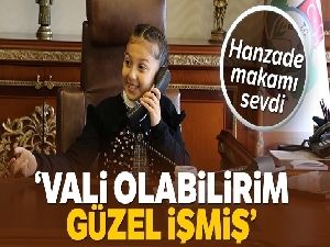Temsili Rize Valisi Hanzade: 'Vali olabilirim, güzel işmiş'