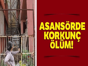 Asansörde korkunç kaza!