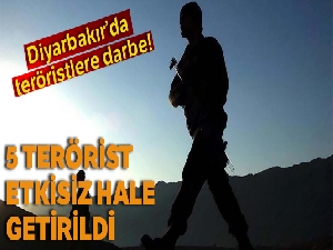 Diyarbakır'da teröristlere ağır darbe