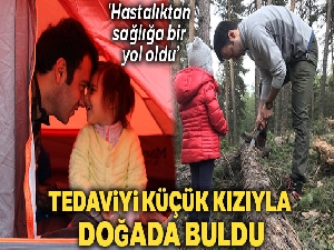 Üveit hastası, tedaviyi küçük kızıyla doğada buldu