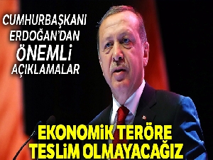 Cumhurbaşkanı Erdoğan'dan önemli açıklamalar