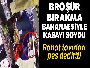 Broşür bırakma bahanesiyle girdiği kuaförün kasasını böyle boşalttı